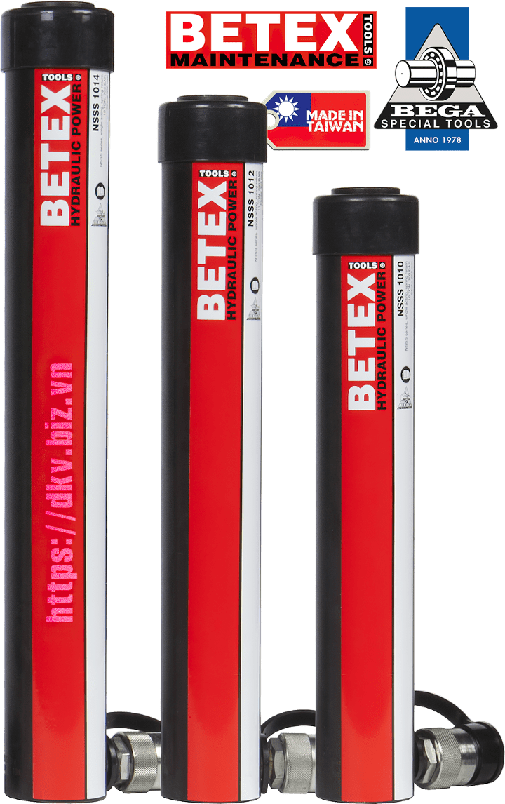 kich thuy luc betex NSSS 1012, betex single acting hydraulic jack nsss 1012