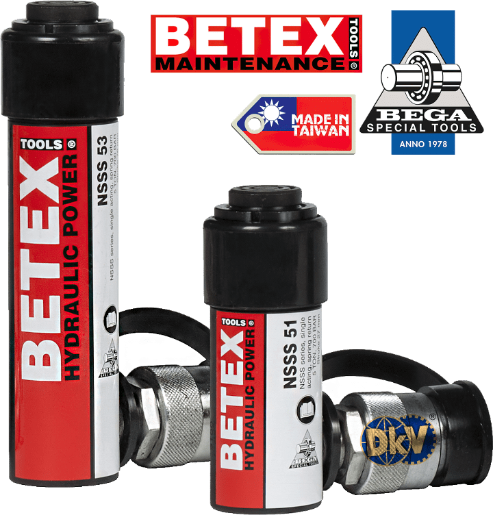 kich thuy luc betex NSSS 53, betex single acting hydraulic jack nsss 53