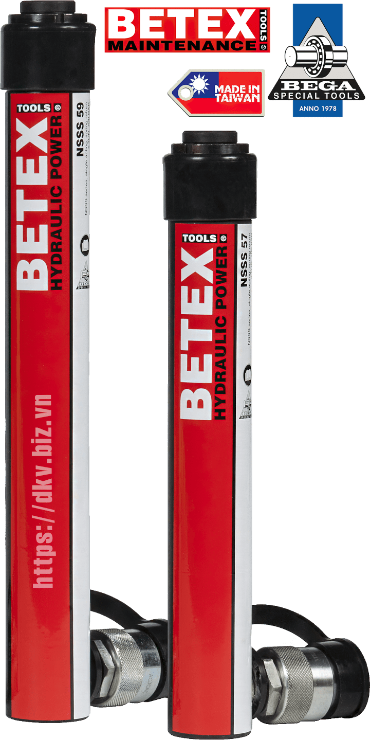 kich thuy luc betex NSSS 59, betex single acting hydraulic jack nsss 59