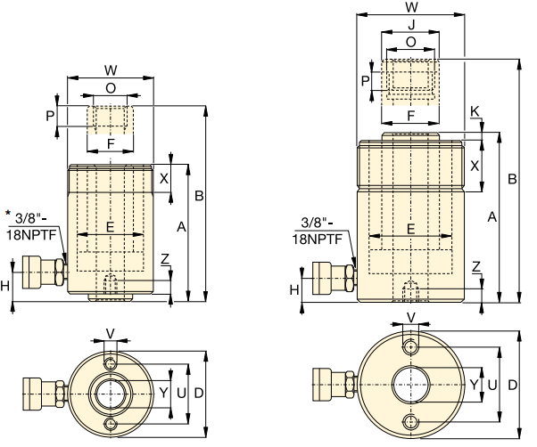 Kích thủy lực rỗng tâm Enerpac RCH-120, Enerpac hole hydraulic jack RCH-120
