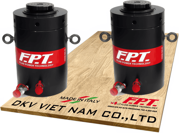 Kích thủy lực FPT CRI-400-150-GS TA, kích thủy lực vòng hãm FPT CRI-400-150-GS TA, Double acting lock nut hydraulic jack CRI-400-150-GS TA