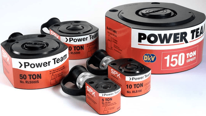 Kích thủy lực mỏng Power Team RLS100, con đội thủy lực mỏng Power Team RLS100, Power Team low hydraulic jack RLS100