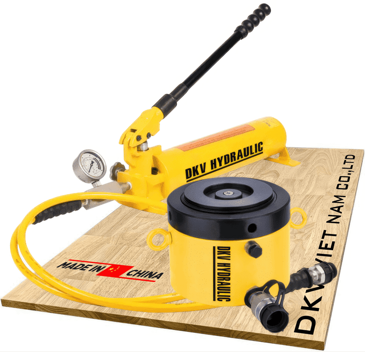 Bộ kích thủy lực ngắn vòng hãm CLP-2002, Bộ con đội thủy lực ngắn vòng hãm CLP-2002, Hydraulic cylinder lock nut and hand pump set CLP-2002