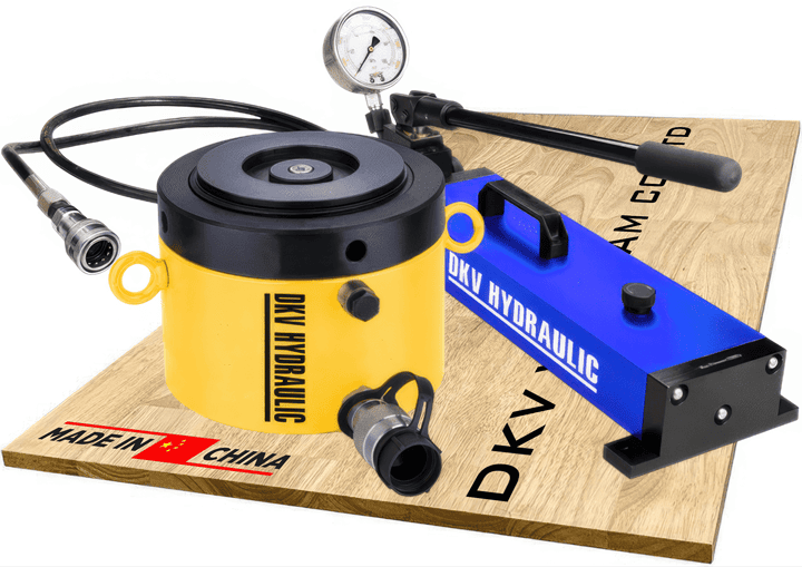 Bộ kích thủy lực ngắn vòng hãm CLP-5002, Bộ con đội thủy lực ngắn vòng hãm CLP-5002, Hydraulic cylinder lock nut and hand pump set CLP-5002