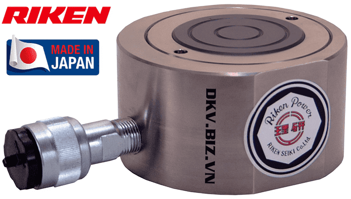 Kích thủy lực mỏng Riken LJ1-15, con đội thủy lực mỏng Riken LJ1-15, Riken flat hydraulic jack LJ1-15