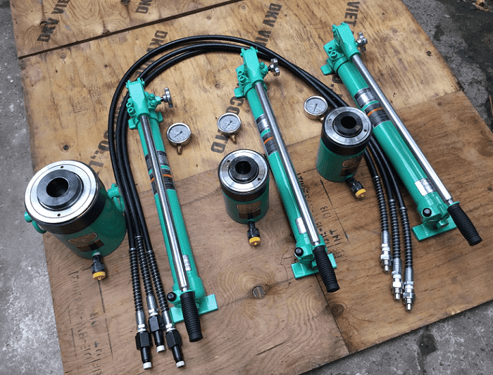 kich thuy luc Osaka EC30S6, Osaka hollow hydraulic jack, EC30S6, Osaka, Japan