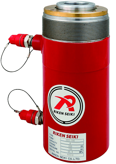 Kích thủy lực rỗng tâm Riken DC5-100, con đội thủy lực rỗng tâm Riken DC5-100, Riken hole hydraulic jack DC5-100