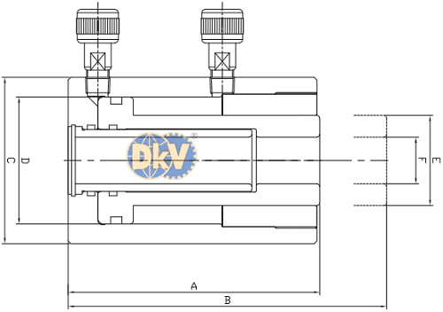 Kích thủy lực rỗng tâm Tonners DCHW-30254, kích thủy lực rỗng tâm 2 chiều Tonners DCHW-30254, Tonners hollow plunger hydraulic jack DCHW-30254