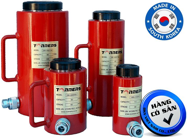 Kích thủy lực Tonners DR-20250, con đội thủy lực Tonners DR-20250, Tonners hydraulic jack DR-20250