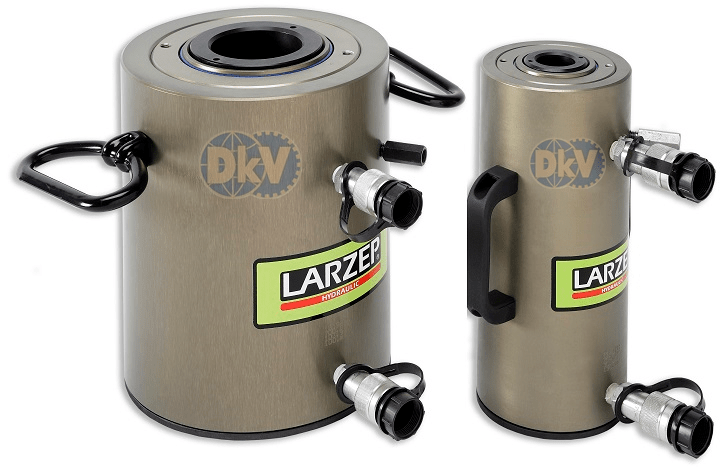 Kích thủy lực rỗng tâm Larzep DAH10010, con đội thuỷ lực rỗng tâm Larzep DAH03005, Larzep Aluminum double acting hole hydraulic jack DAH10010