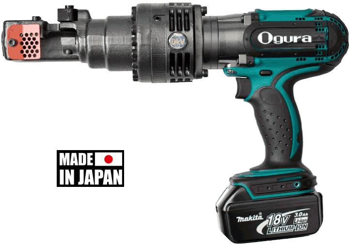 May Cat Thep Thuy Luc Ogura HCC-16DF , Ogura Cordless Hydraulic Rebar Cutter HCC-16DF