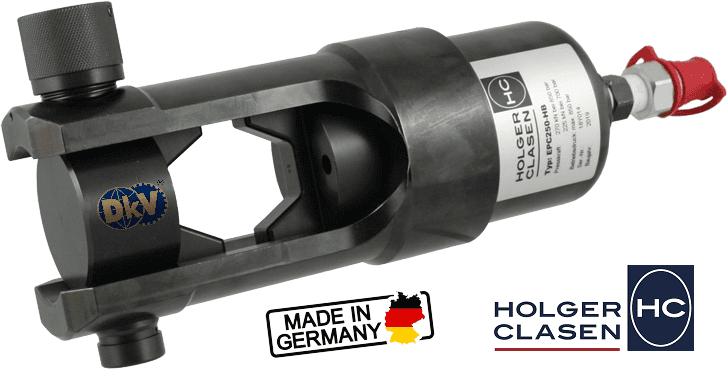 Đầu ép cốt thủy lực Holger Clasen EPC 250-HB, Holger Clasen hydraulic Crimpers EPC 250-HB