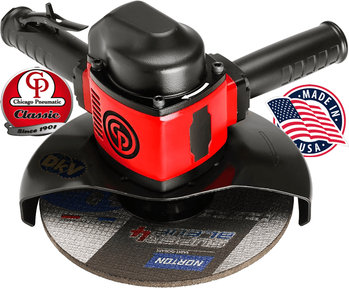 Máy mài góc khí nén Chicago Pneumatic CP3330-SALAVEL, Chicago Pneumatic vertical grinder CP3330-SALAVEL