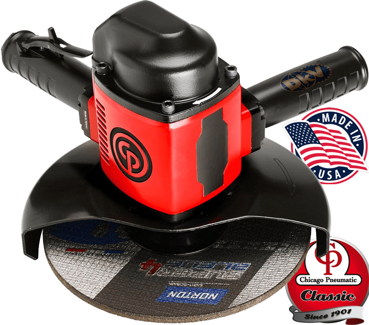 Máy mài góc khí nén Chicago Pneumatic CP3330-SALAVEL, Chicago Pneumatic vertical grinder CP3330-SALAVEL