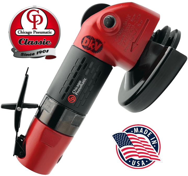 Máy mài góc khí nén Chicago Pneumatic CP3450-12AA5, Chicago Pneumatic air angle grinder CP3450-12AA5