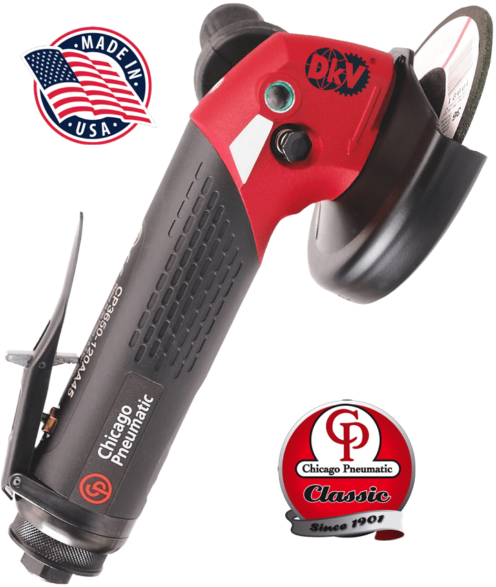 Máy mài góc khí nén Chicago Pneumatic CP3650-120AA45, Chicago Pneumatic air angle grinder CP3650-120AA45