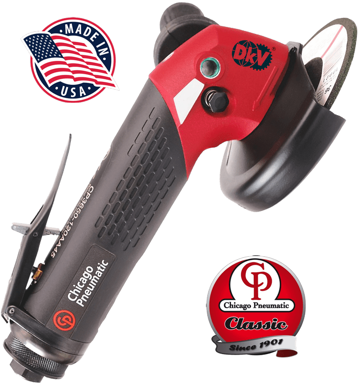Máy mài góc khí nén Chicago Pneumatic CP3650-120AB45, Chicago Pneumatic air angle grinder CP3650-120AB45