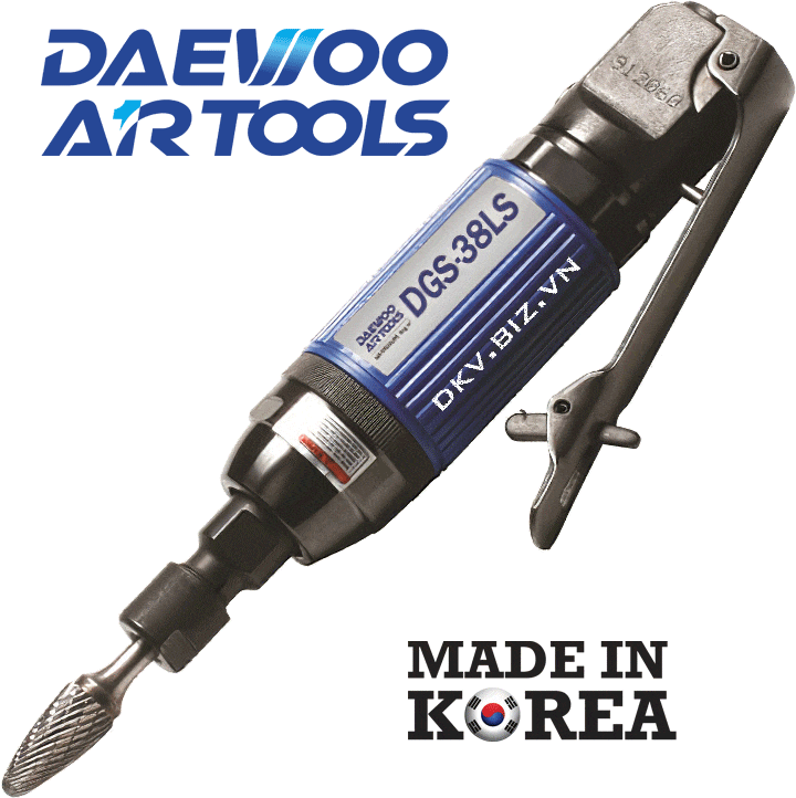 Máy mài lỗ khí nén Daewoo DGS-38LS, Daewoo air die grinder DGS-38LS