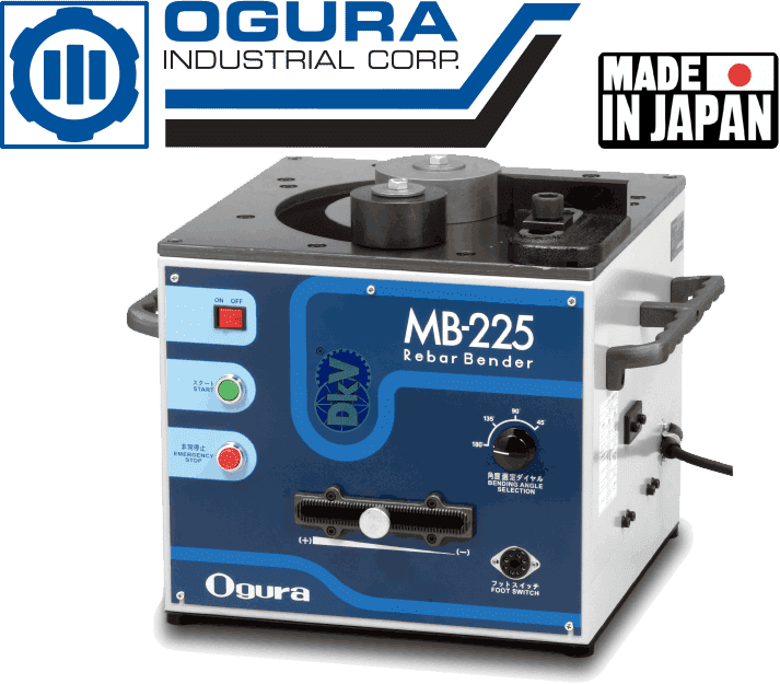 May uon Thep Thuy Luc Ogura MB-225, Ogura Hydraulic Rebar Benders MB-225