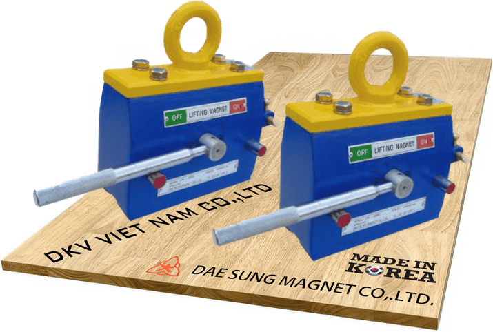 Nam châm cẩu hàng Daesung DPL-50VN, Daesung permanent lifting magnet DPL-50VN