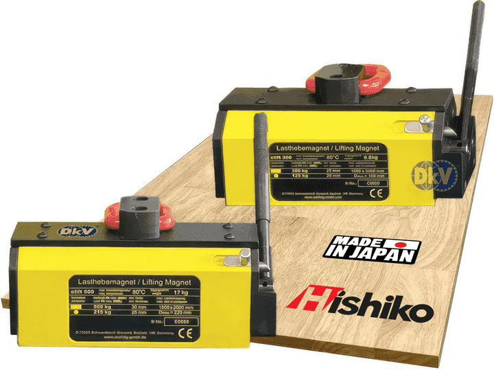 nam cham cau hang hishiko pls100, hishiko permanent lifting magnet pls100