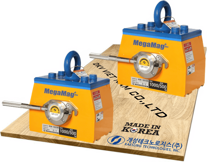 Nam châm cẩu hàng Kaesung MGM-1000/500, Kaesung permanent lifting magnet MGM-1000/500