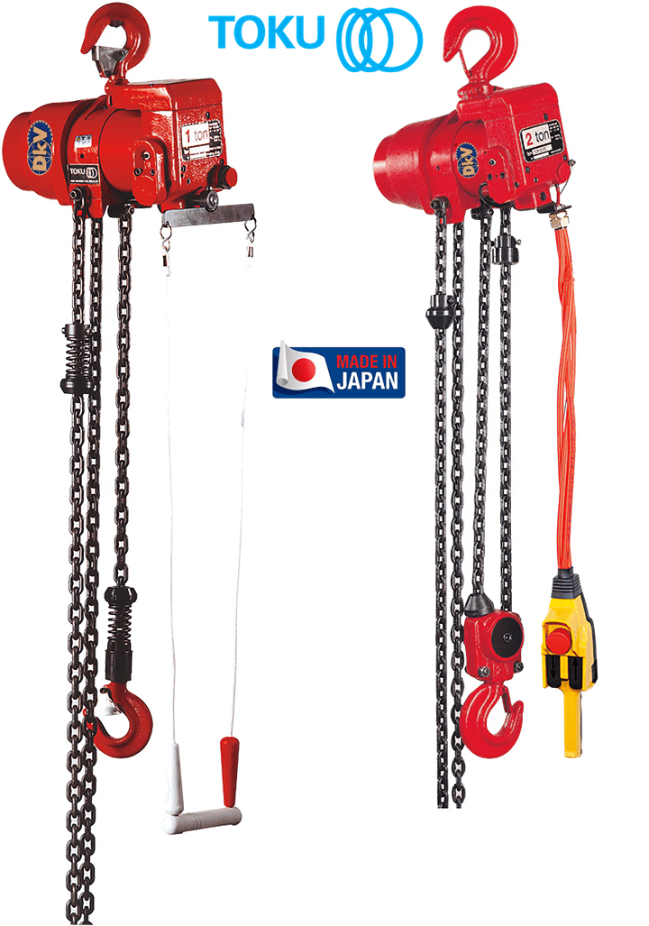 Pa lăng xích khí nén Toku TCR-2000C2, Toku peumatic chain hoists TCR-2000C2