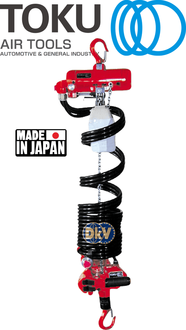 Pa lăng xích khí nén Toku TCR-250ME, Toku peumatic chain hoists TCR-250ME