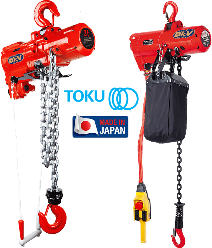 Pa lăng xích khí nén Toku TMH-3000C, Toku peumatic chain hoists TMH-3000C