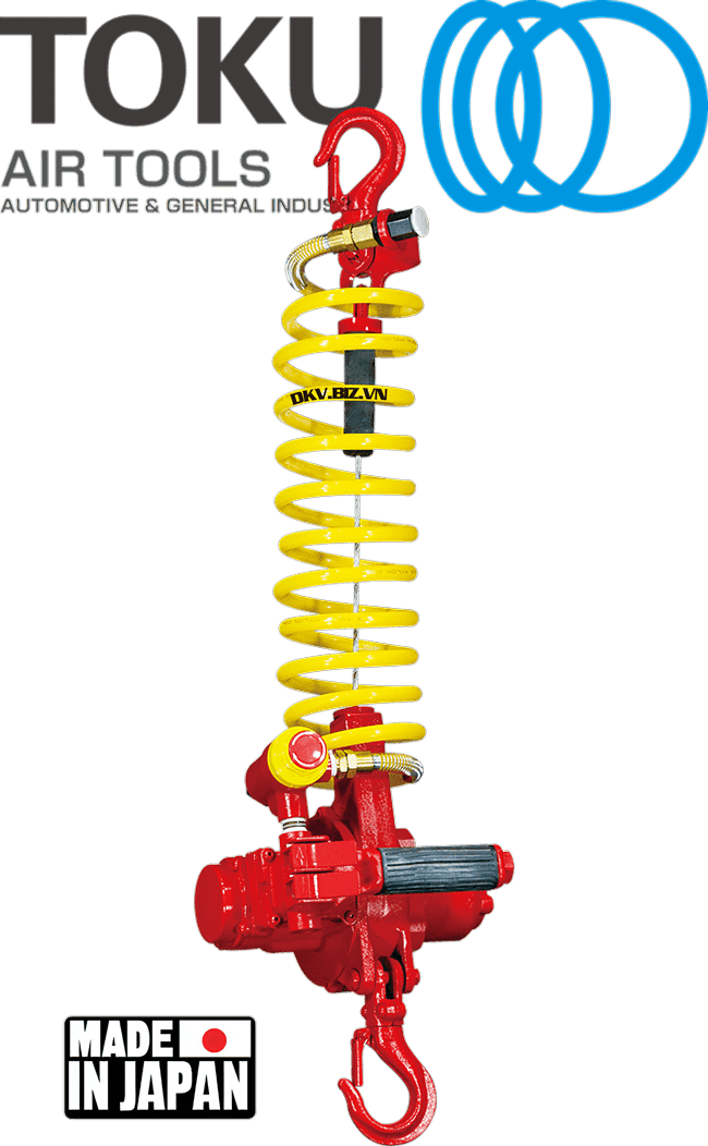 Pa lăng xích khí nén Toku TMM-140AE, Toku peumatic chain hoists TMM-140AE
