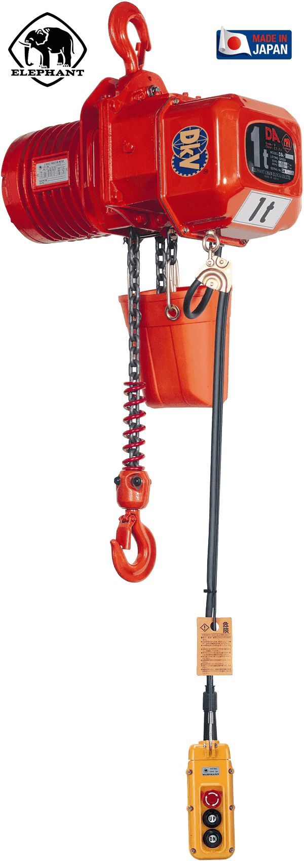 Pa lăng xích điện Elephant DA-1W, Elephant electric chain hoists DA-1W
