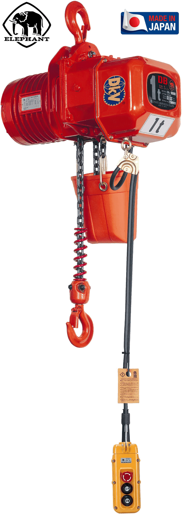 Pa lăng xích điện Elephant DB-1.5, Elephant electric chain hoists DB-1.5
