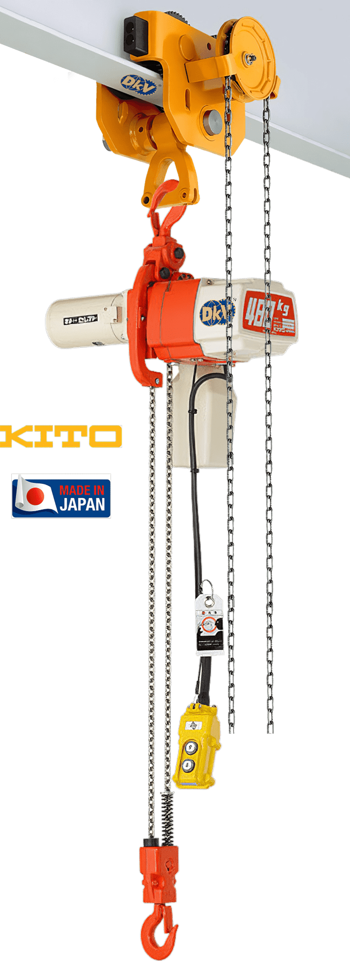 Pa lăng xích điện Kito ED48S+GT, Kito electric chain hoists ED48S+GT