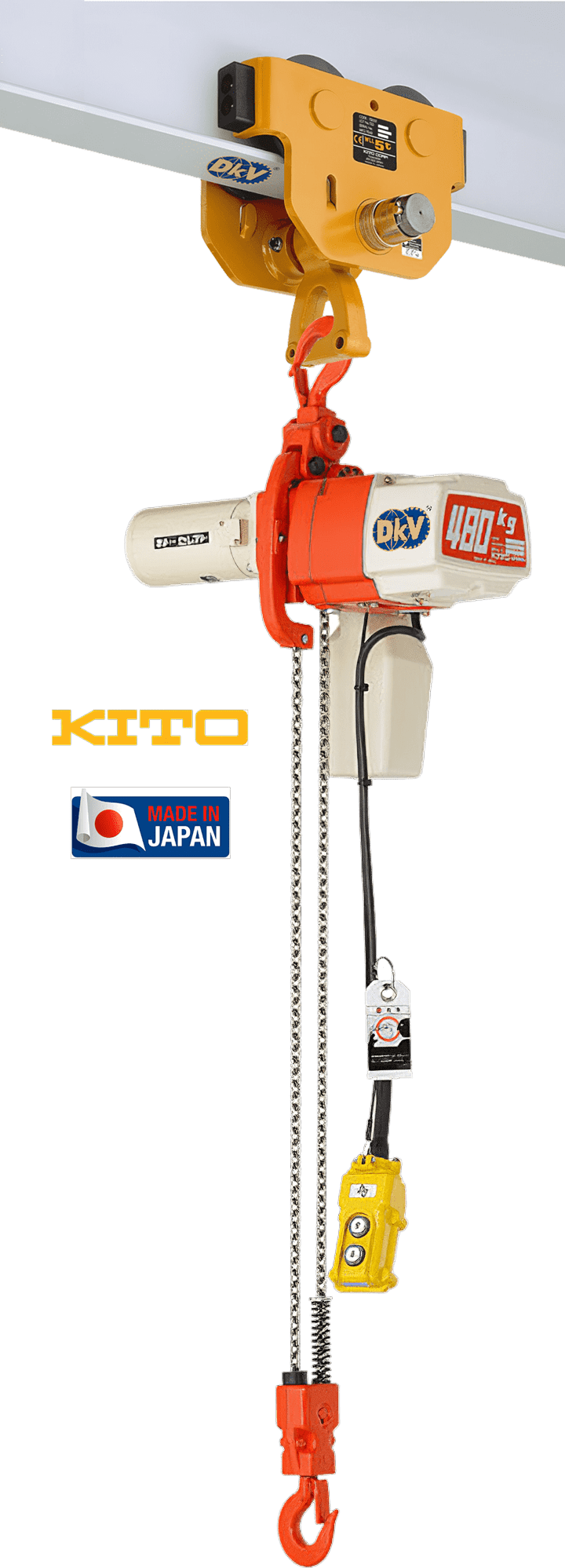 Pa lăng xích điện Kito ED48ST+PT, Kito electric chain hoists ED48ST+PT