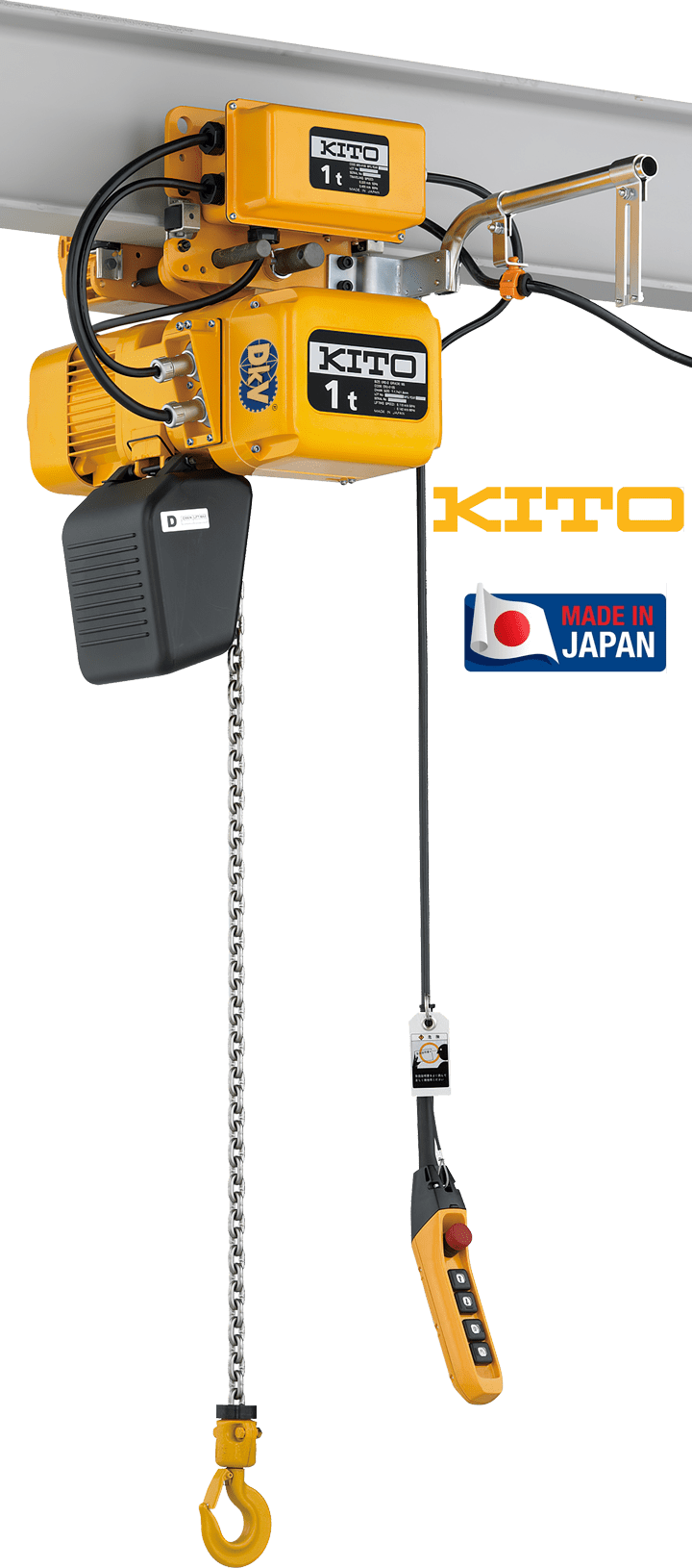 Pa lăng xích điện Kito ER2M050S-S/L, Kito electric chain hoists ER2M050S-S/L