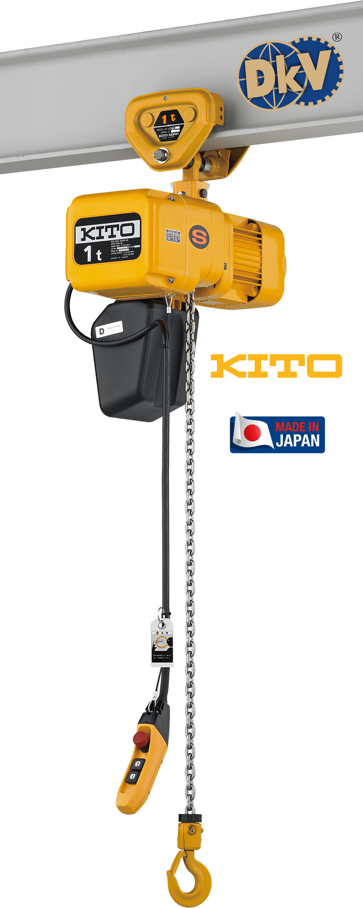 Pa lăng xích điện Kito ER2SP020IL, Kito electric chain hoists ER2SP020IL