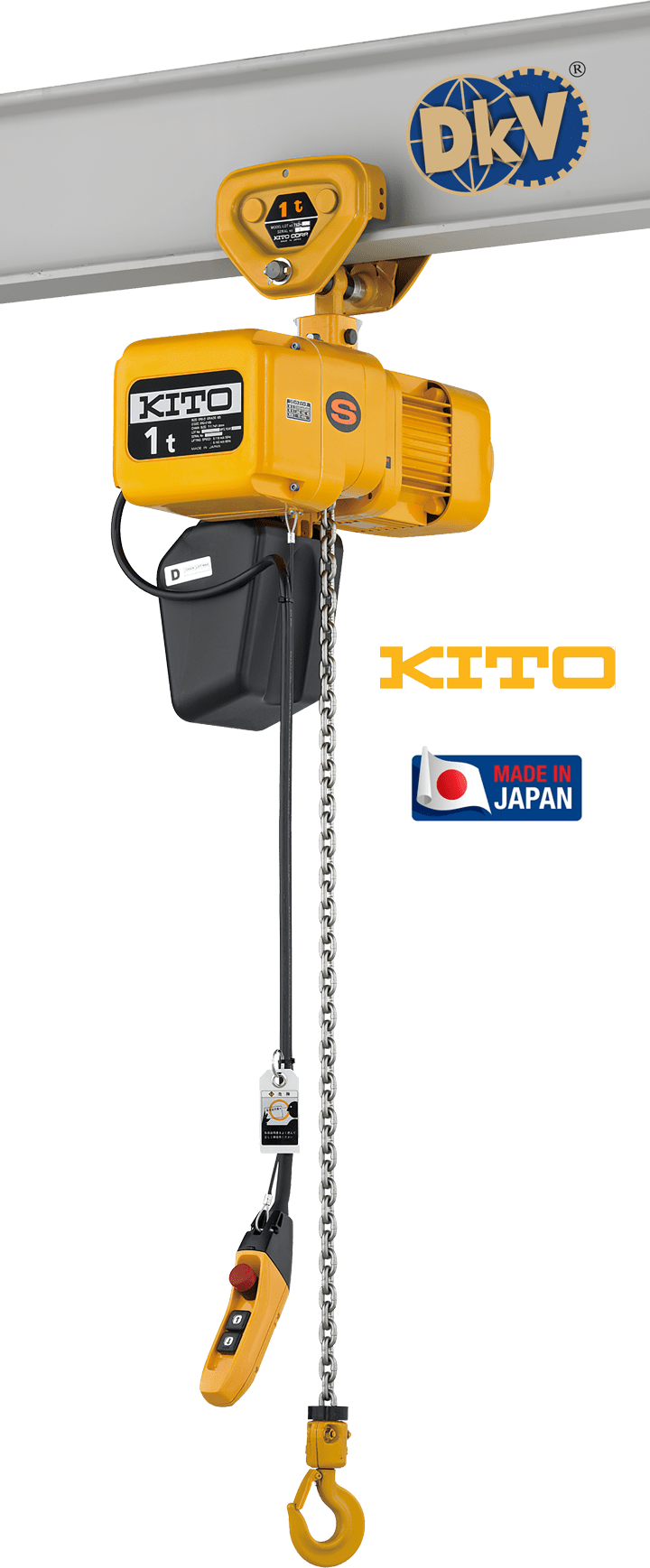 Pa lăng xích điện Kito ER2SP050S, Kito electric chain hoists ER2SP050S