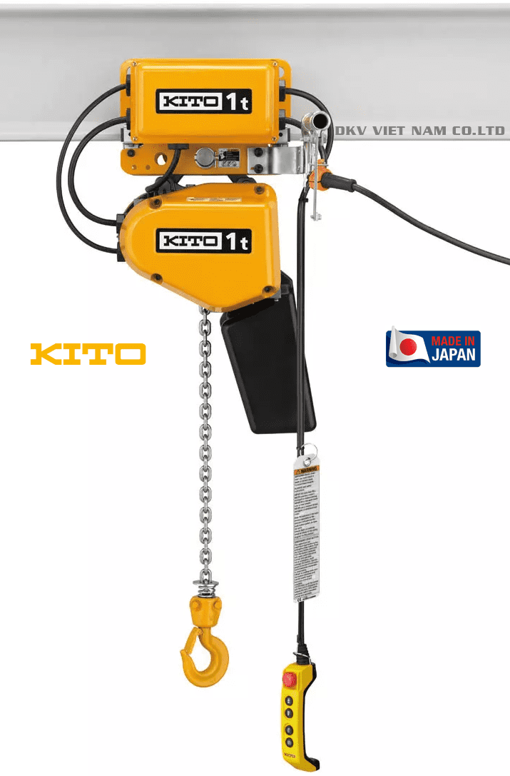 Pa lăng xích điện Kito EQM010IS-IS, Kito electric chain hoists EQM010IS-IS