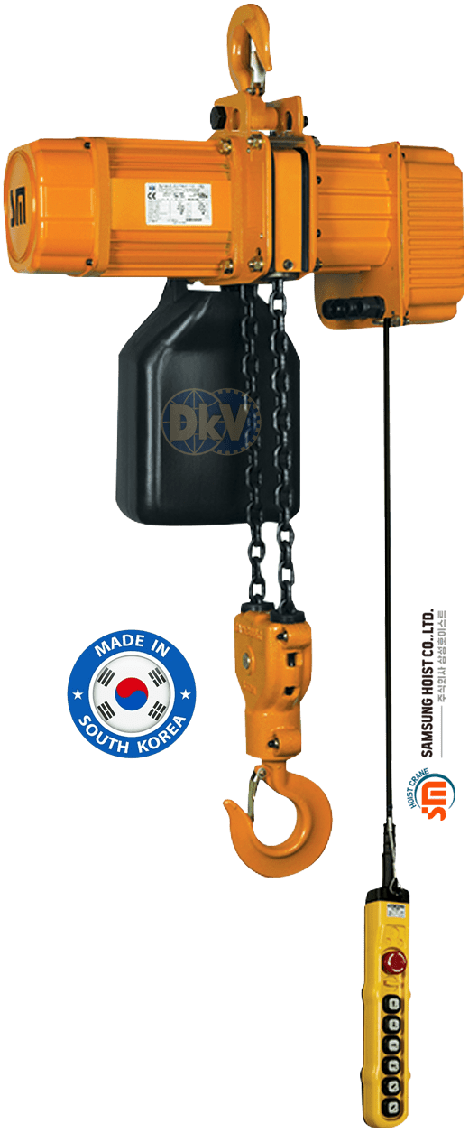 Pa lăng xích điện Samsung SCO-D2000D, Samsung electric chain hoists SCO-D2000D