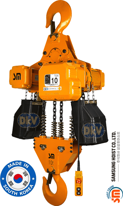Pa lăng xích điện Samsung SCO-S10000D, Samsung electric chain hoists SCO-S10000D
