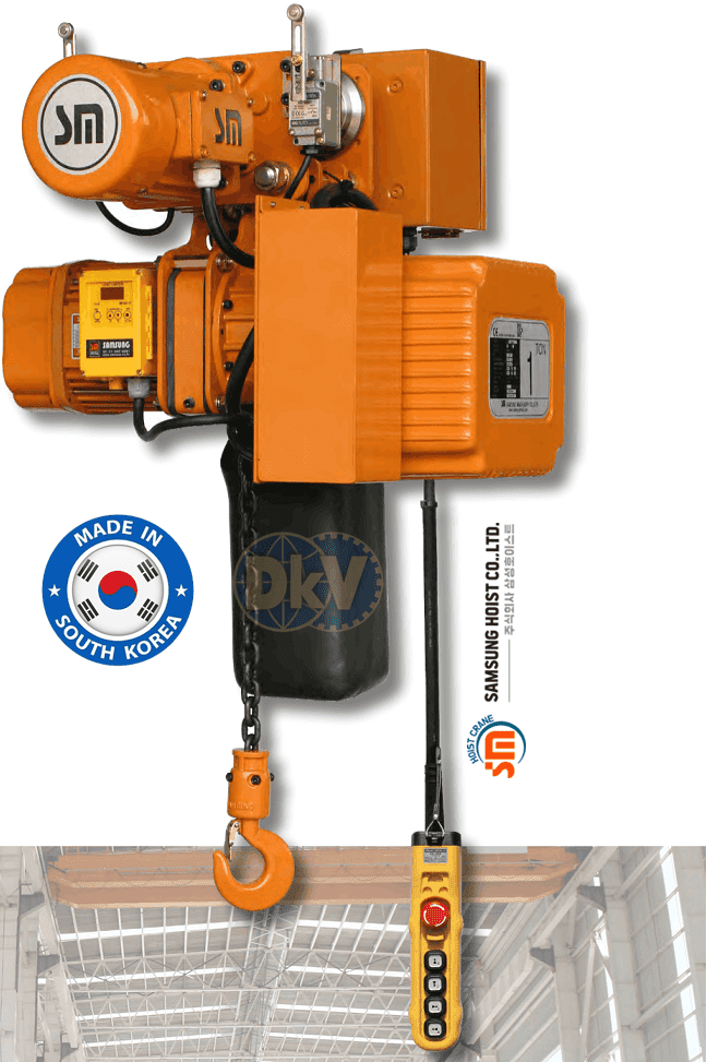Pa lăng xích điện Samsung SCT-2000D-IV, Samsung electric chain hoists SCT-2000D-IV