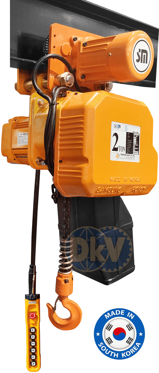Pa lăng xích điện Samsung SCT-D2000, Samsung electric chain hoists SCT-D2000