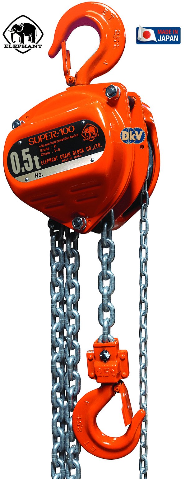 Pa lăng xích kéo tay Elephant H-0.5, Elephant hand chain hoists H-0.5