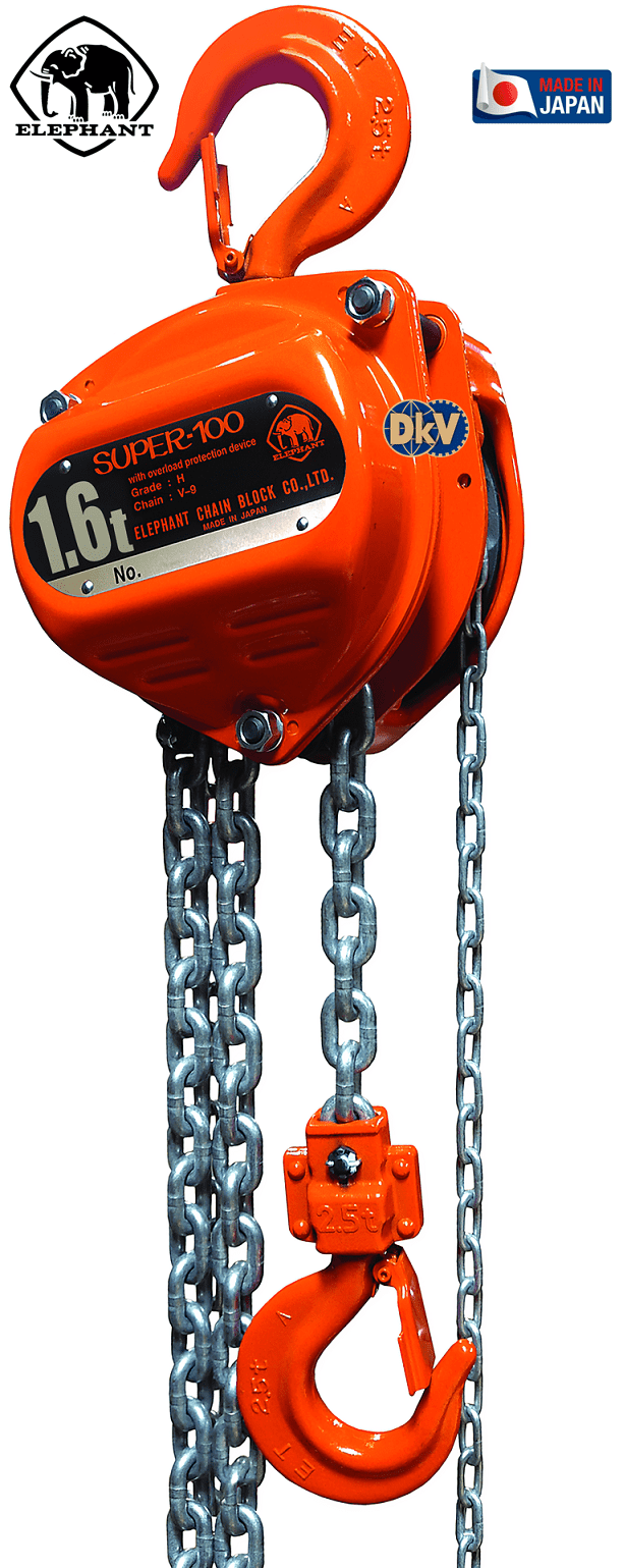 Pa lăng xích kéo tay Elephant H-1.6, Elephant hand chain hoists H-1.6