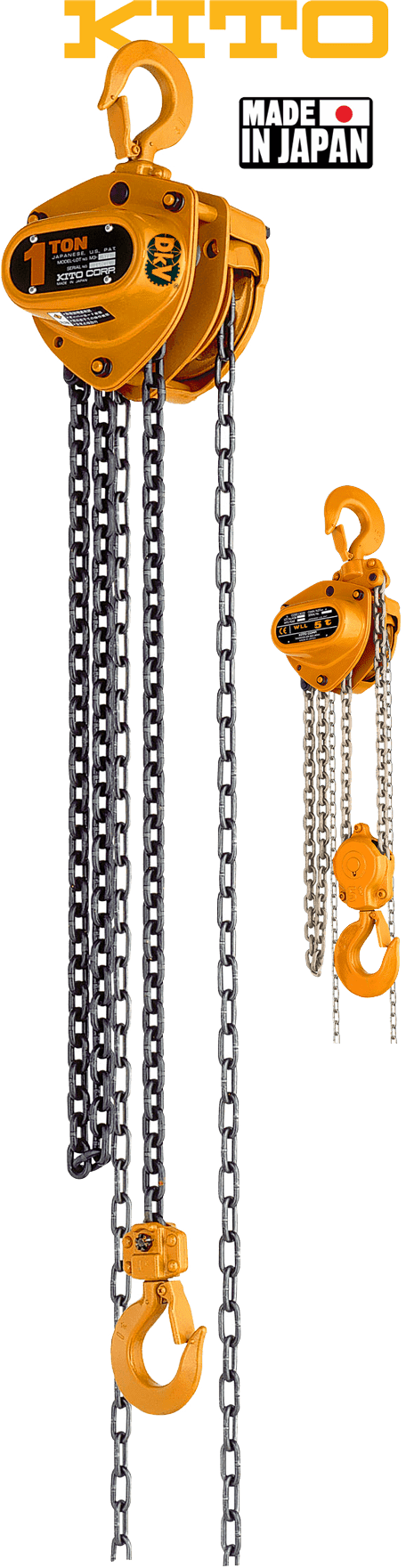 Pa lăng xích kéo tay Kito CB010, Kito hand chain hoists CB010