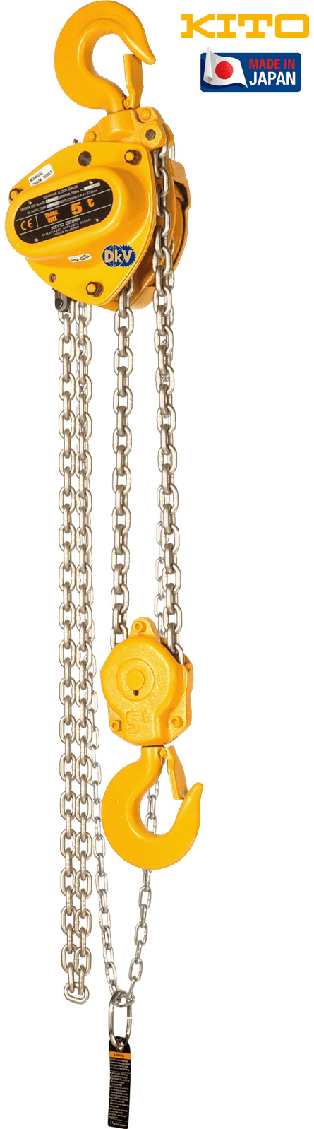 Pa lăng xích kéo tay Kito CB050, Kito hand chain hoists CB050