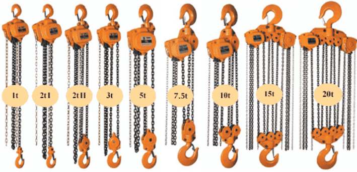 Pa lăng xích kéo tay Rex MC05, Rex hand chain hoists MC05