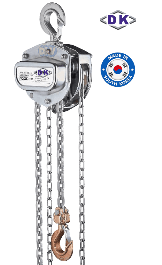 Pa lăng xích kéo tay inox DK DS-020-SS, DK hand stainless steel chain hoists DS-020-SS