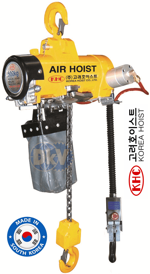 Pa lăng xích khí nén Korea Hoist KA1S-100, Korea hoist peumatic chain hoists KA1S-100