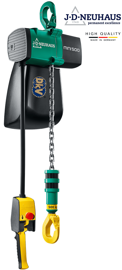 Pa lăng xích khí nén JDN MINI 125, JDN peumatic chain hoists MINI 125